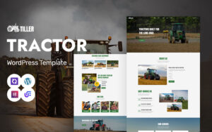 Tiller - Agricultural Machinery, Farming Tools And Tractor WordPress Elementor Theme WordPress Theme