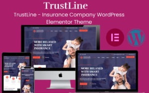 TrustLine - Insurance Company WordPress Elementor Theme WordPress Theme