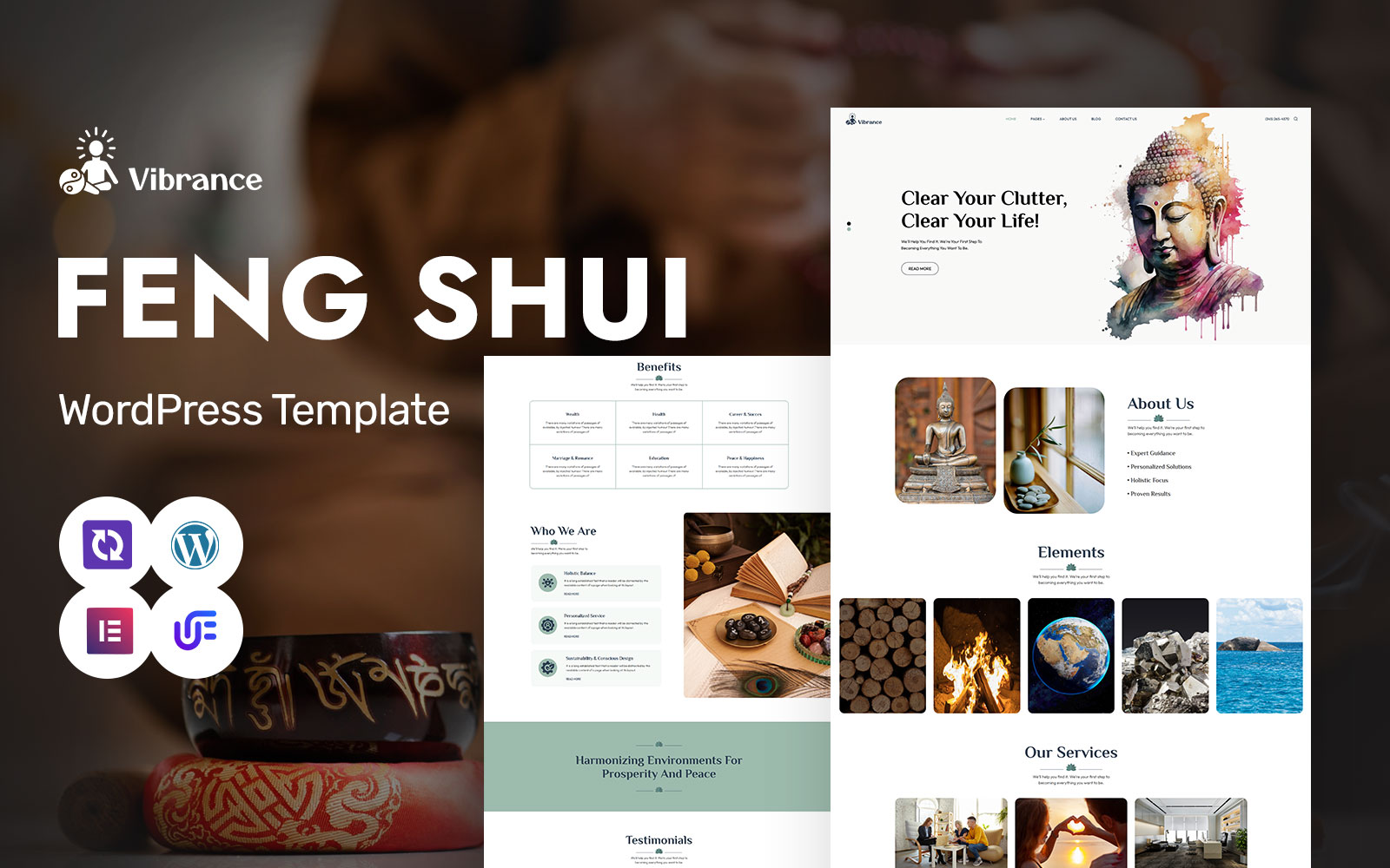 Vibrance - Feng Shui Consulting And Wellness WordPress Elementor Theme WordPress Theme