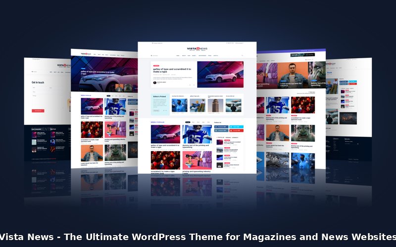 Vista News - The Ultimate WordPress Theme for Magazines and News Websites