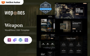 Wepones - Weapon Store WordPress Elementor Theme WordPress Theme