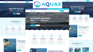 Aquax - Aqua Farm And Fishery HTML5 Template Website Template