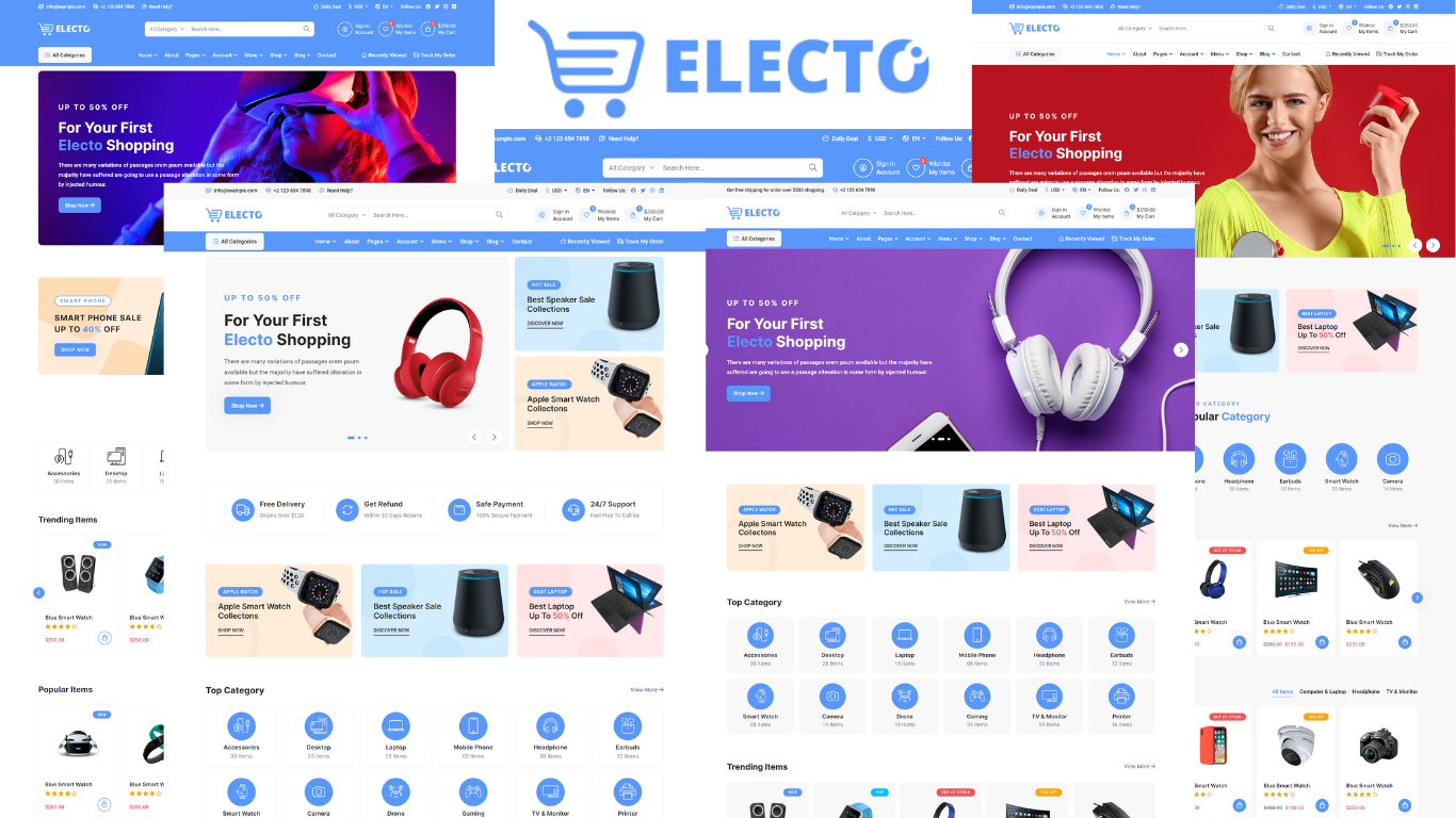 Electo - Electronics eCommerce HTML5 Template Website Template