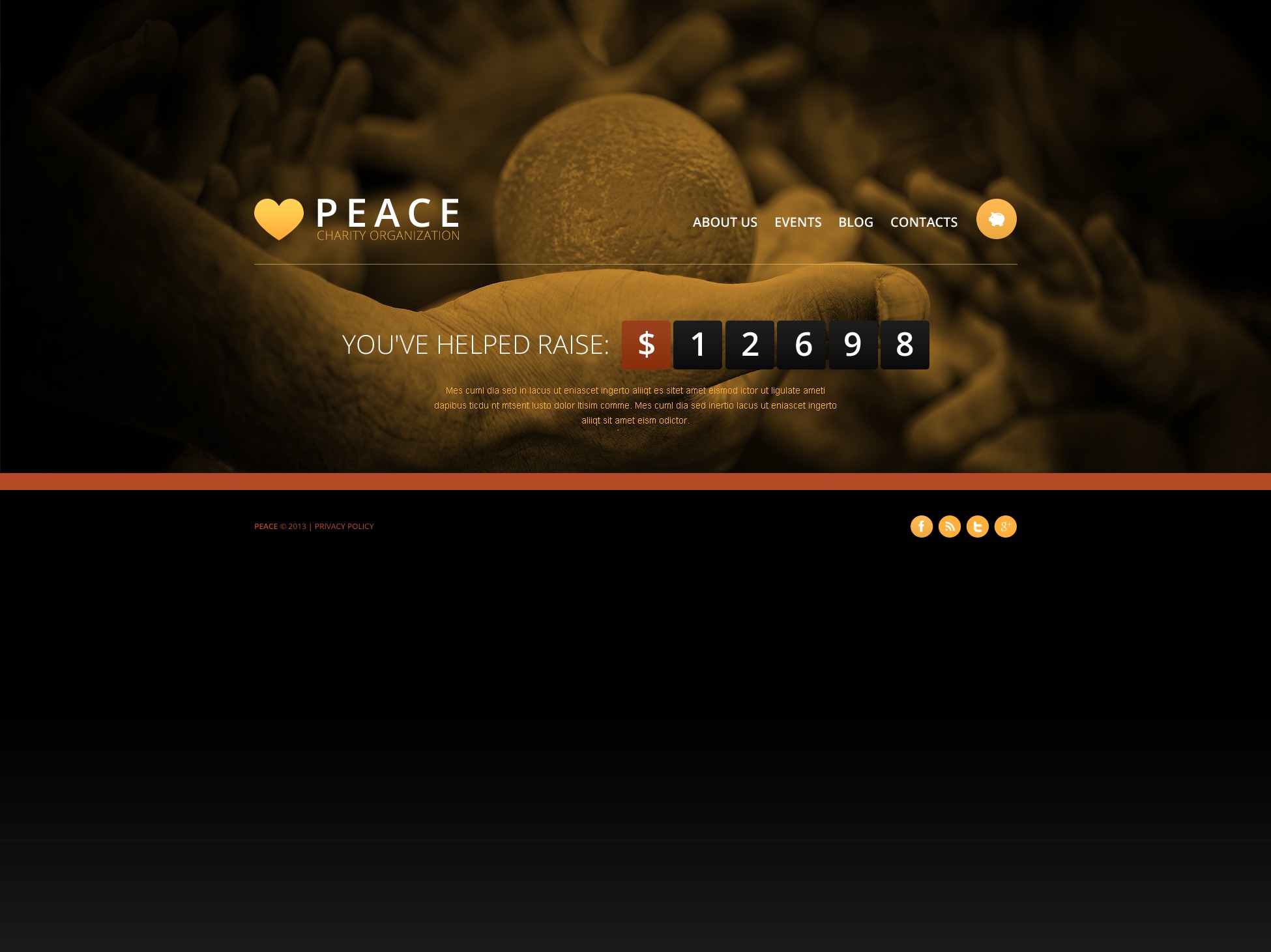 Free Charity & Philanthropy Website Template