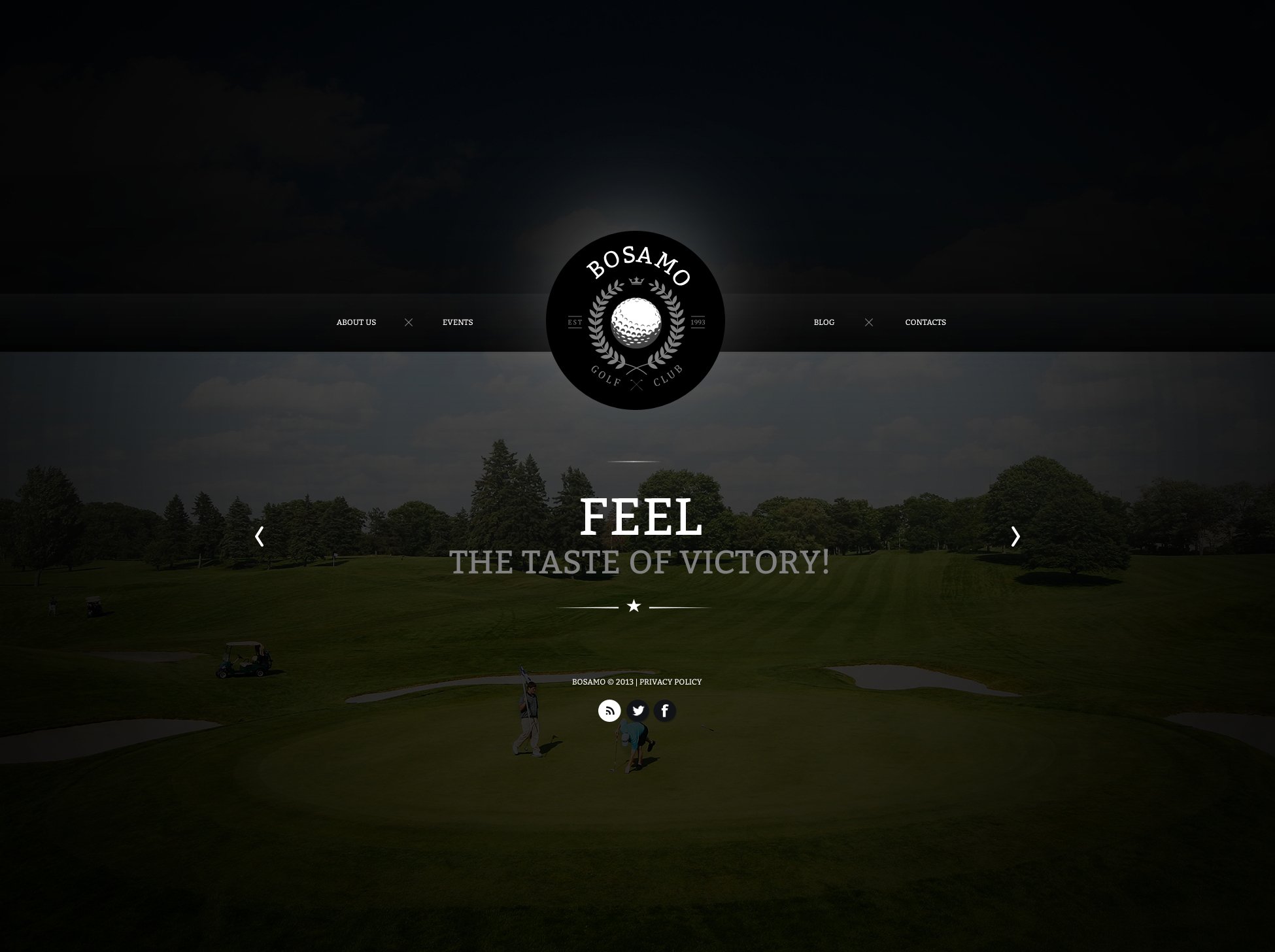 Free Golf Sport Website Design Website Template