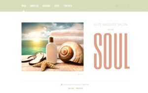 Free Spa Accessories Website Design Website Template