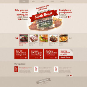 Free Steakhouse Responsive Website Theme Website Template