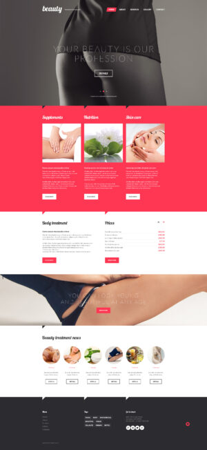Free Treatments for Cellulite Website Template