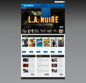 Free Video Game Portal Website Design Website Template Free Video Game Portal Website Design Website Template