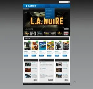 Free Video Game Portal Website Design Website Template Free Video Game Portal Website Design Website Template