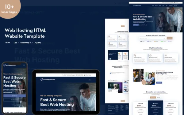 Globalhost - Web Hosting HTML Website Template - Ready4site