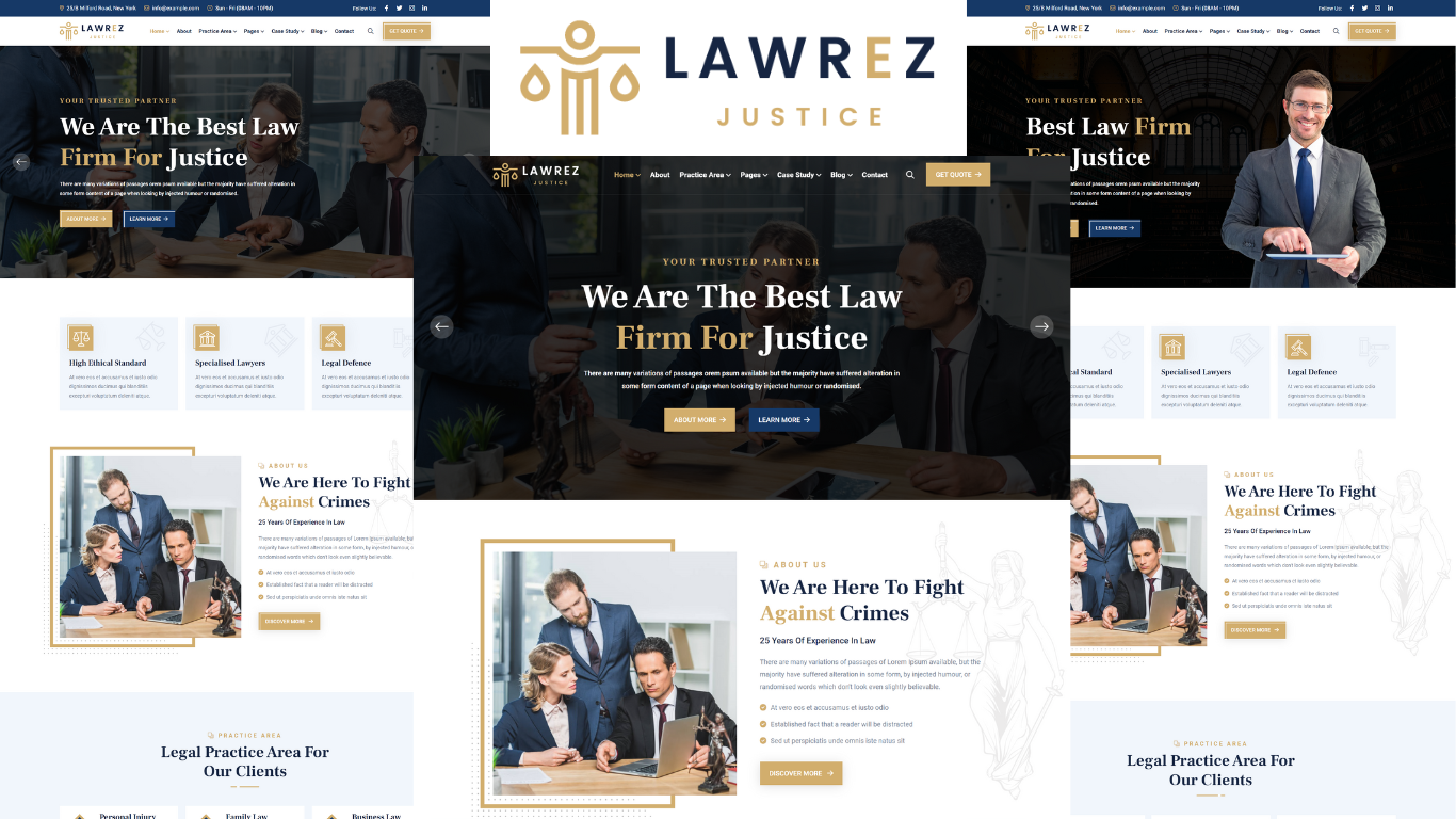Lawrez - Lawyers Attorneys and Law Firm HTML5 Template Website Template