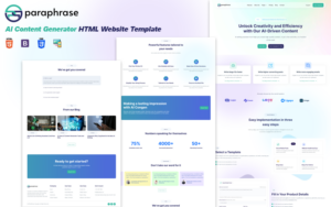 ParaPhrase | AI Content Generator HTML Website Template ParaPhrase | AI Content Generator HTML Website Template