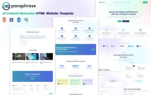 ParaPhrase | AI Content Generator HTML Website Template ParaPhrase | AI Content Generator HTML Website Template