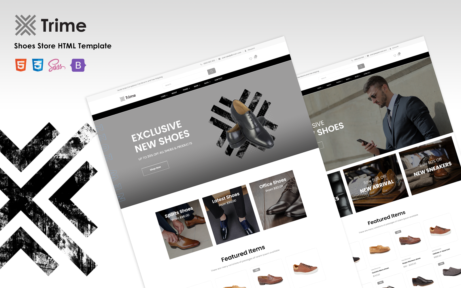 Trime - Shoes Store HTML Template Website Template Trime - Shoes Store HTML Template Website Template