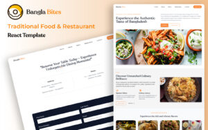 Bangla Bites - React Traditional Food Restaurant Template Website Template