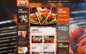 BBQ Restaurant Responsive Website Template