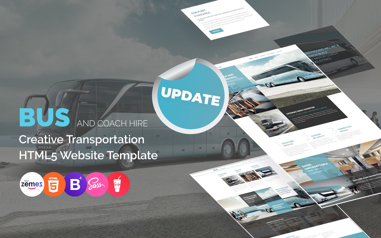 Bus and Coach Hire Website Template Bus and Coach Hire Website Template