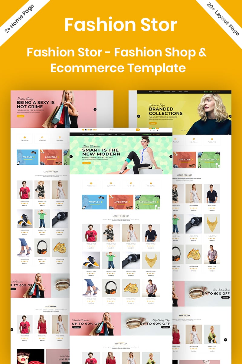 Fashion Stor - Fashion Shop & Ecommerce Website Template