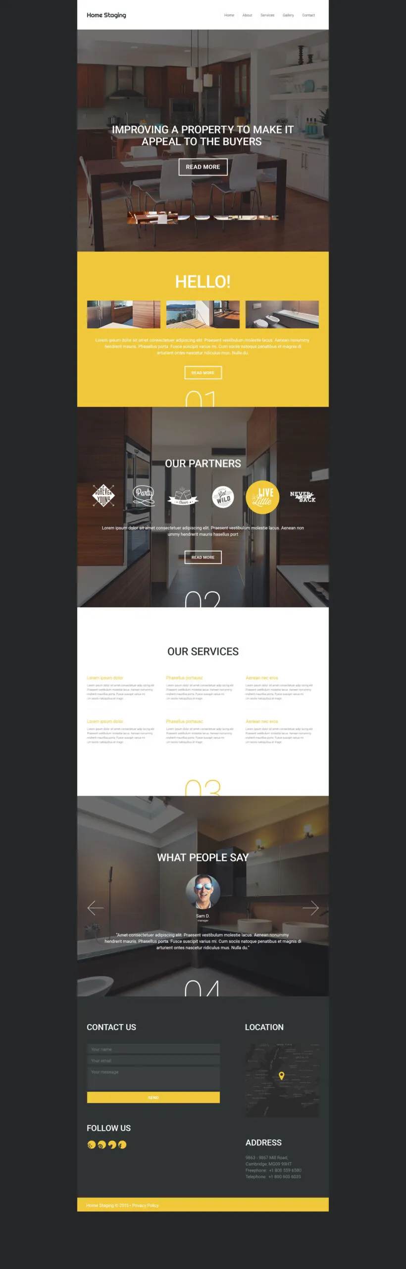 Home Staging Website Template - Ready4site