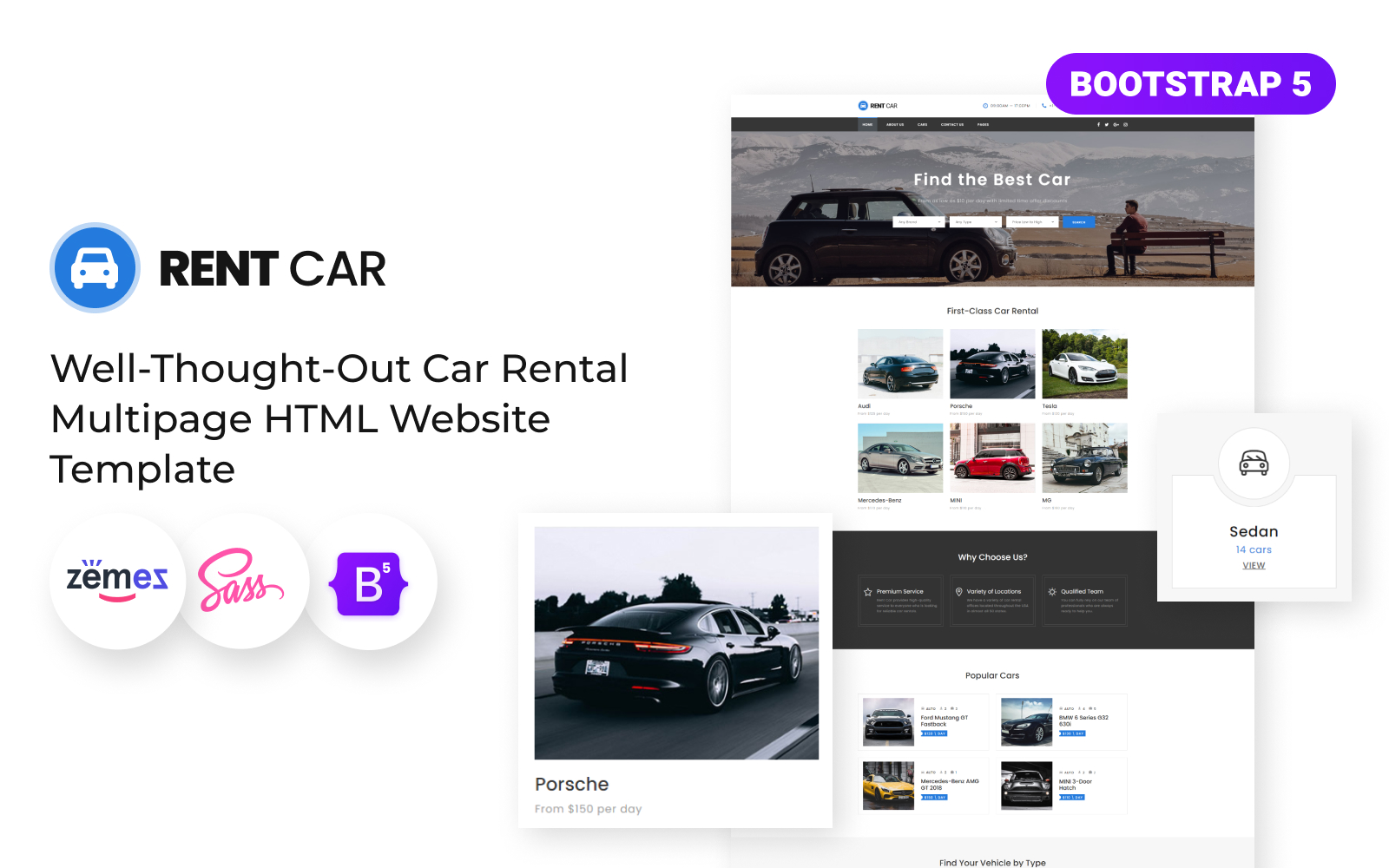 Rent Car - Car Rental Multipage HTML5 Website Template Rent Car - Car Rental Multipage HTML5 Website Template