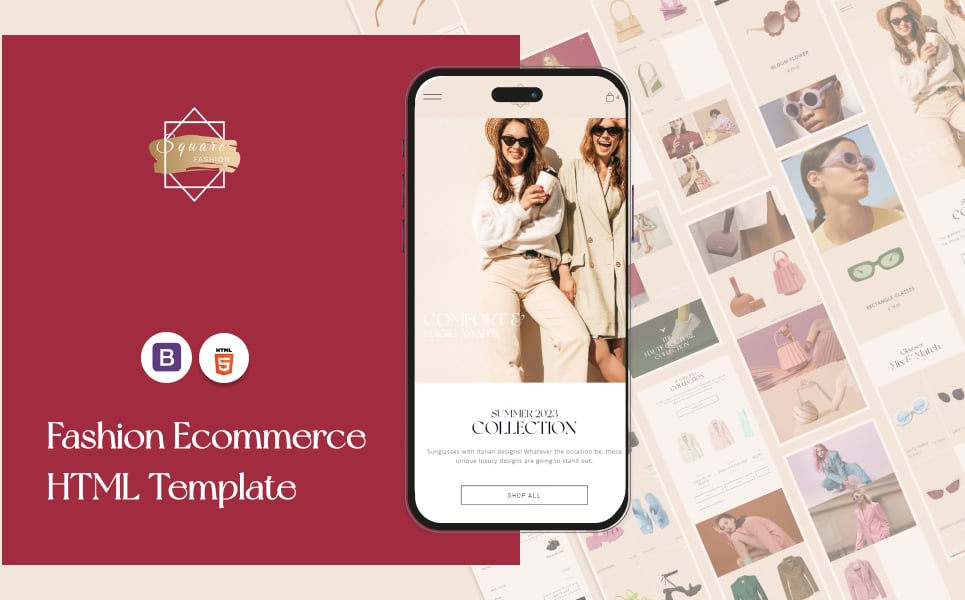 Square Fashion : HTML Template Website Template Square Fashion : HTML Template Website Template