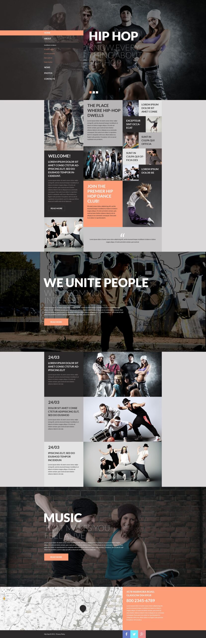 Street Dance Website Template