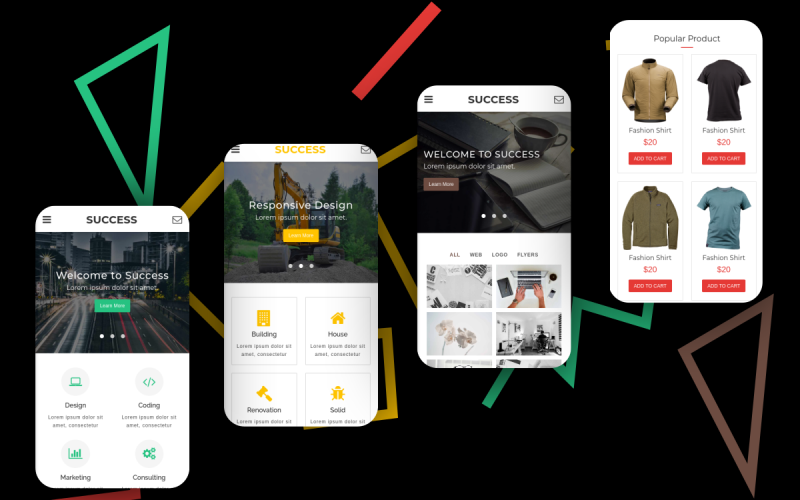 Success - Multiconcept Mobile Website Template Success - Multiconcept Mobile Website Template