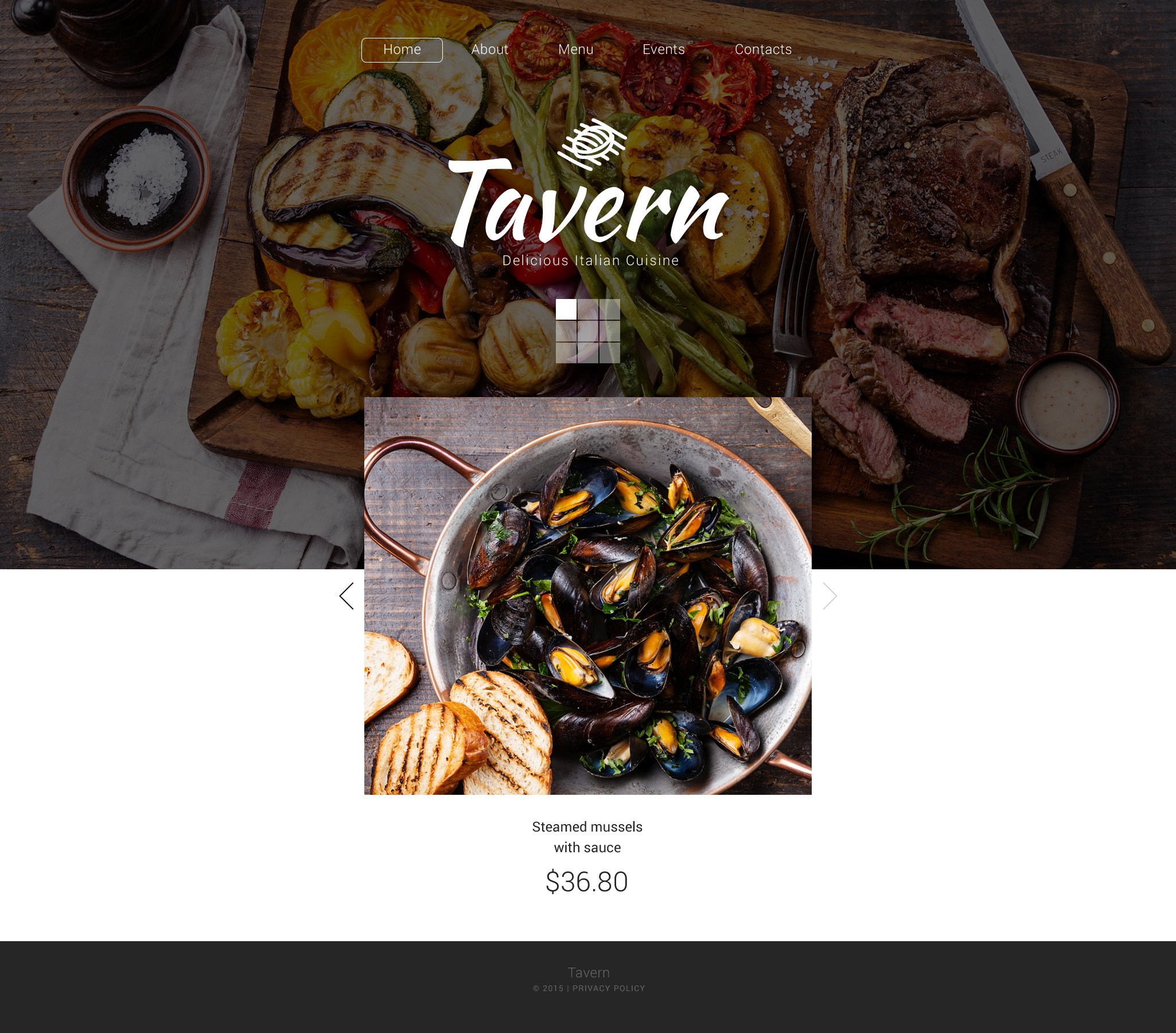 Tavern Website Template Tavern Website Template