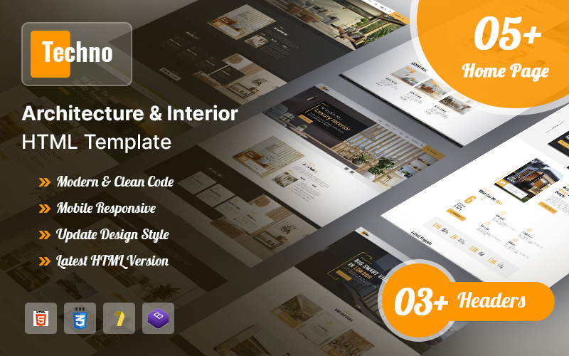 Techno Architecture & Interior Design HTML5 Template Website Template Techno Architecture & Interior Design HTML5 Template Website Template
