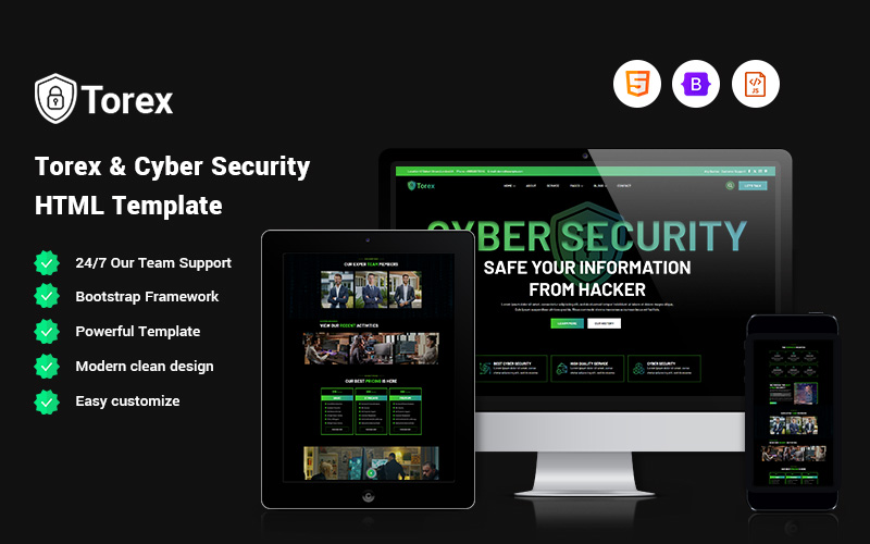 Torex - Cyber Security Website Template Torex - Cyber Security Website Template