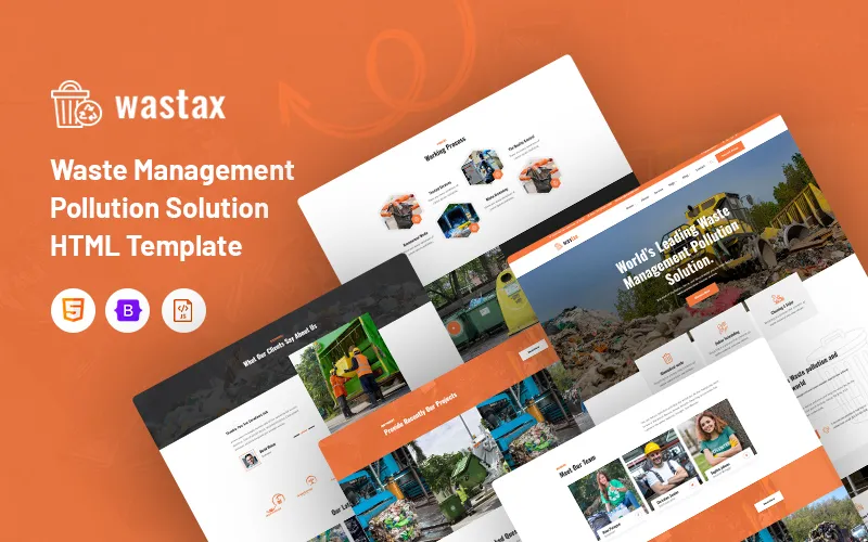 Wastax – Waste Management Pollution Solution Website Template Wastax – Waste Management Pollution Solution Website Template
