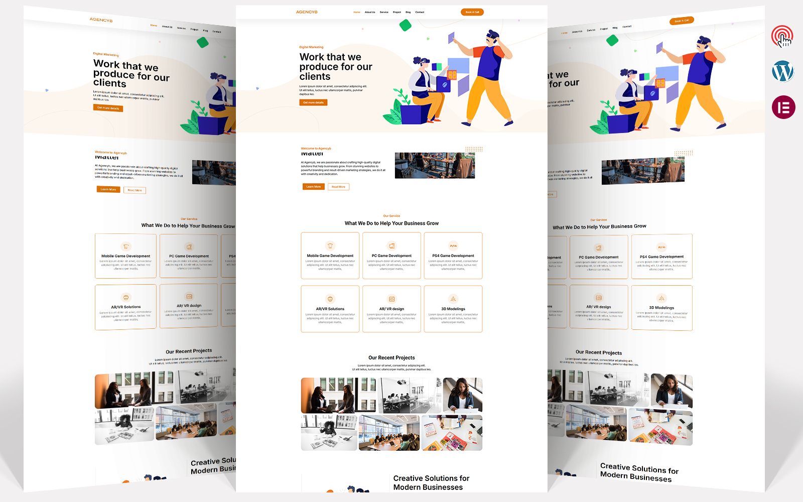 Agencyb - Creative Agency Elementor WordPress Theme