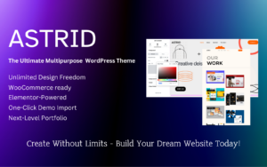 Astrid – Creative WordPress Theme for Businesses, Portfolios and Online Stores