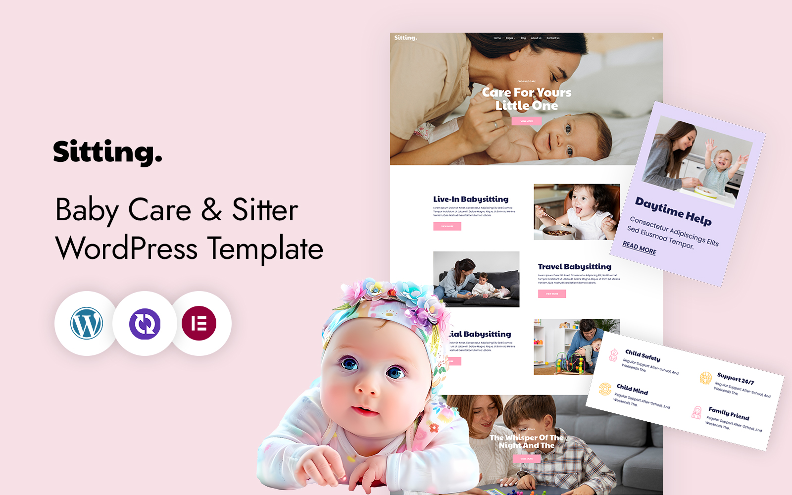 Sitting – Baby Care And Sitter WordPress CMS Elementor Template WordPress Theme Sitting – Baby Care And Sitter WordPress CMS Elementor Template WordPress Theme