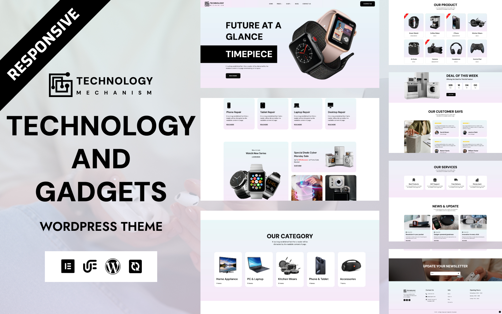 Technology - Electronics & Gadget WooCommerce Elementor Theme WordPress Theme