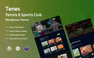 Tenes - Tennis And Sports Club Wordpress Theme WordPress Theme