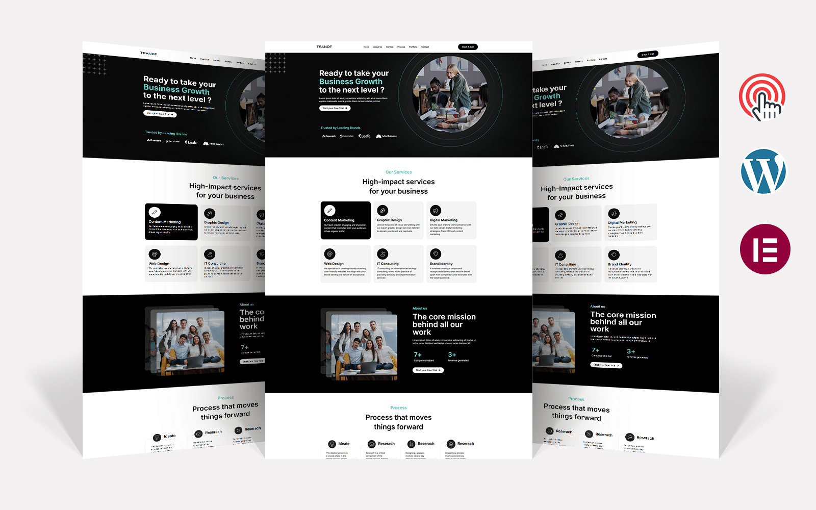 Trandf - Creative Agency Elementor WordPress Theme