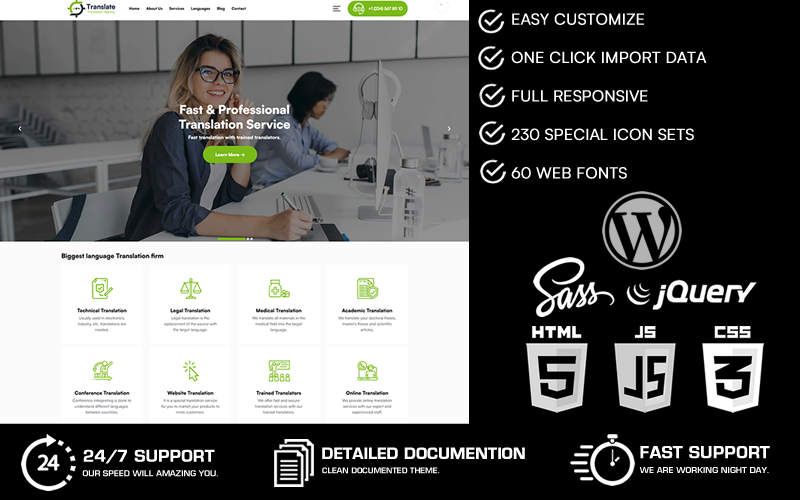 Translate - Translation Agency WordPress Theme Translate - Translation Agency WordPress Theme