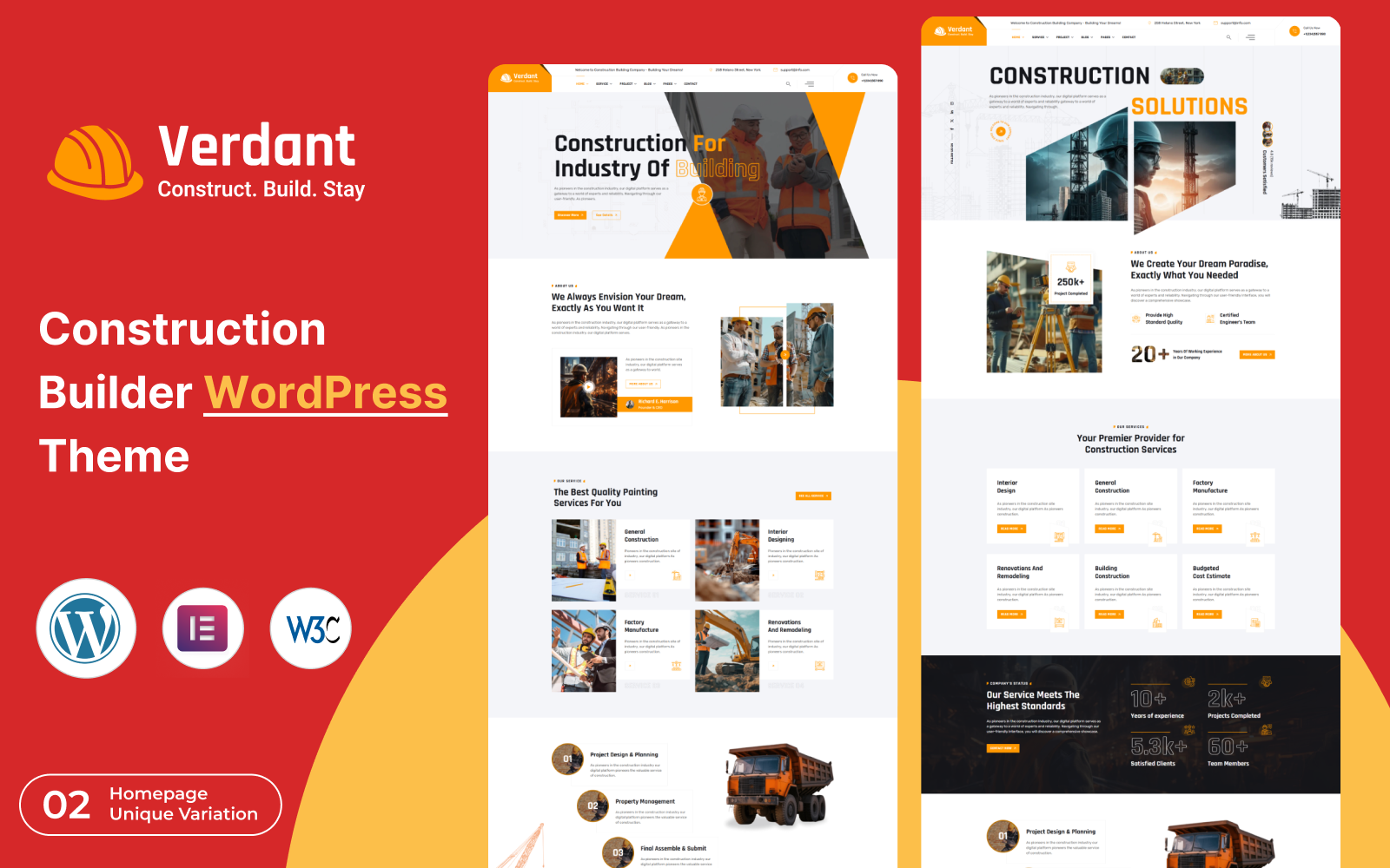 Verdant - Construction & Builder WordPress Theme