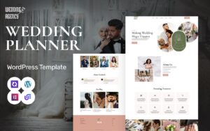 Wedding Agency - Wedding Organizer And Event Management WordPress Elementor Theme WordPress Theme