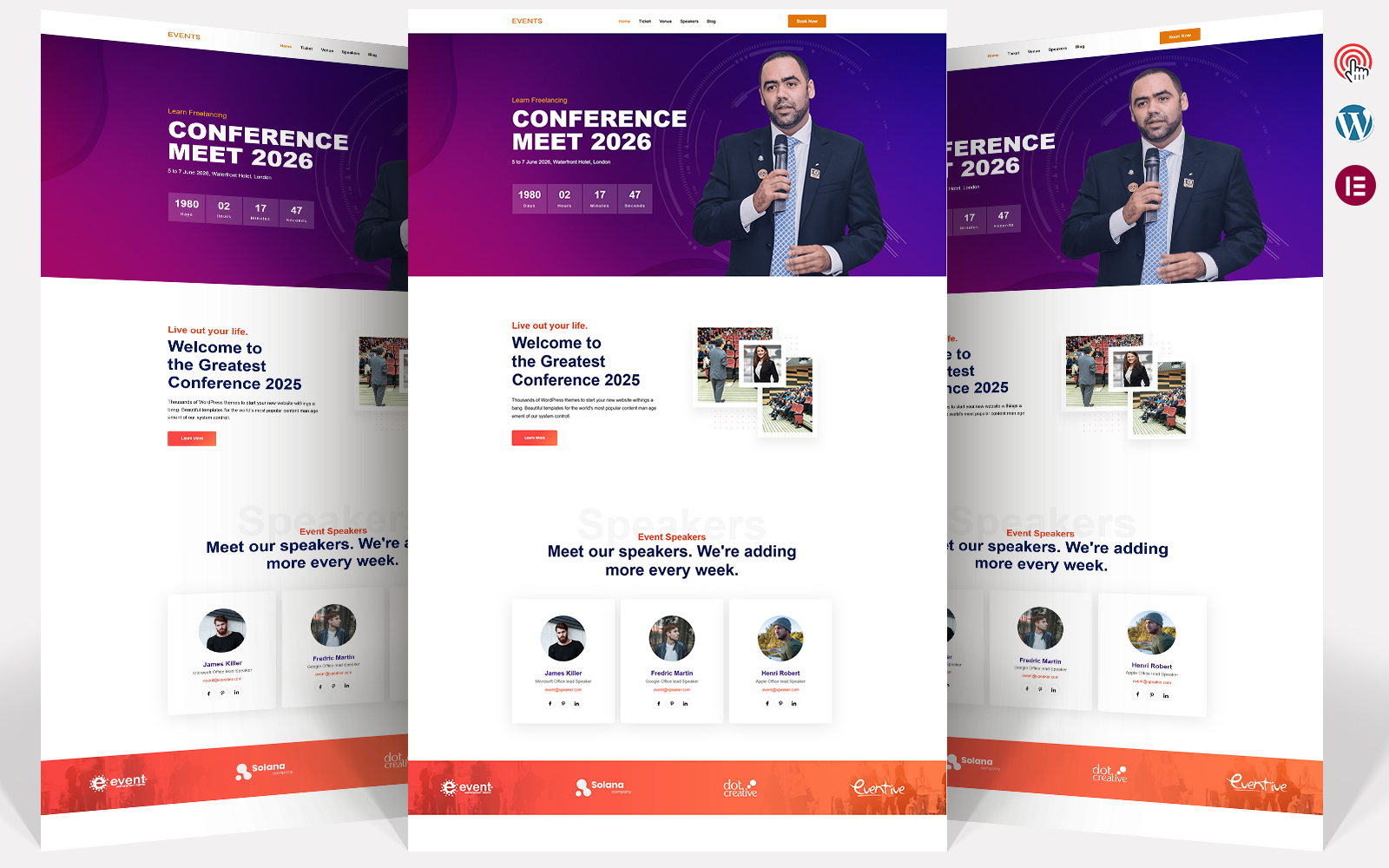 Xevents- Multiple Event & Conferences Responsive WordPress theme WordPress Theme