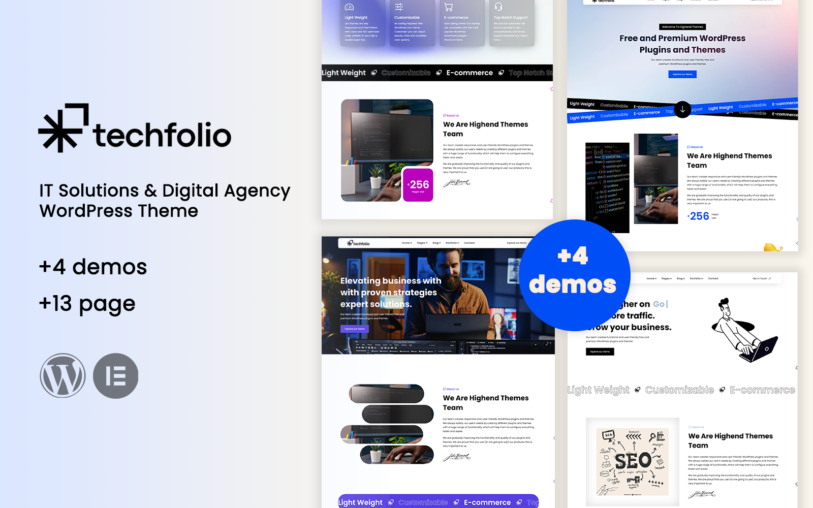 Techfolio - IT Solutions & Digital Agency WordPress Theme