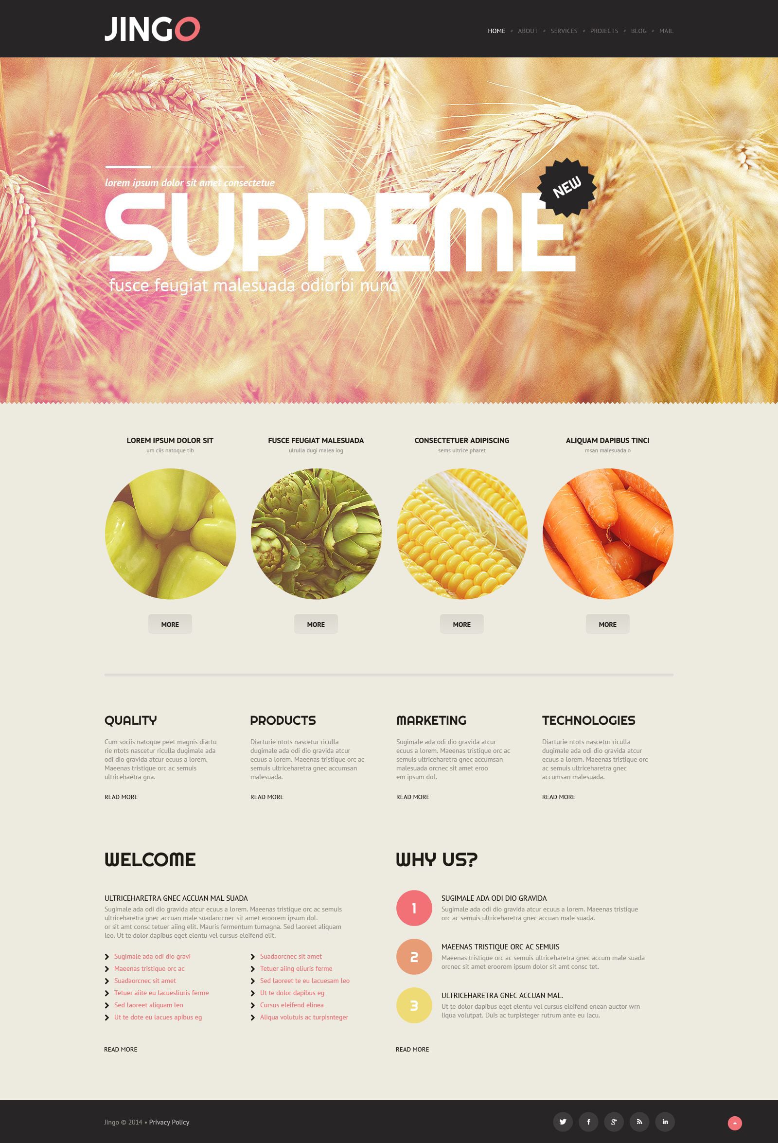 Agriculture WordPress Theme