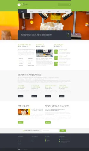 3D Printing Technologies WordPress Theme 3D Printing Technologies WordPress Theme