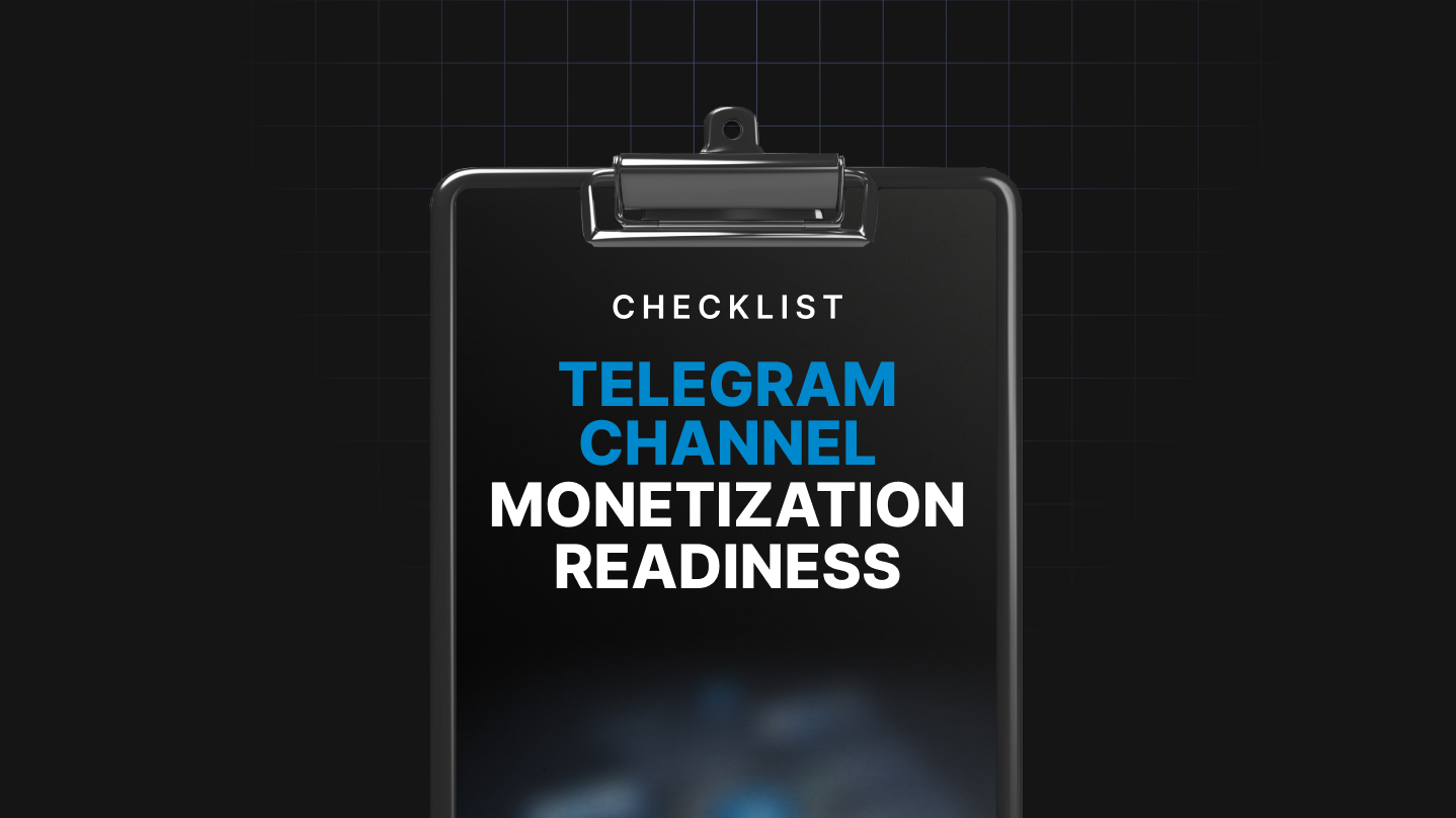 Аудит готовности к монетизации Telegram-канала Аудит готовности к монетизации Telegram-канала