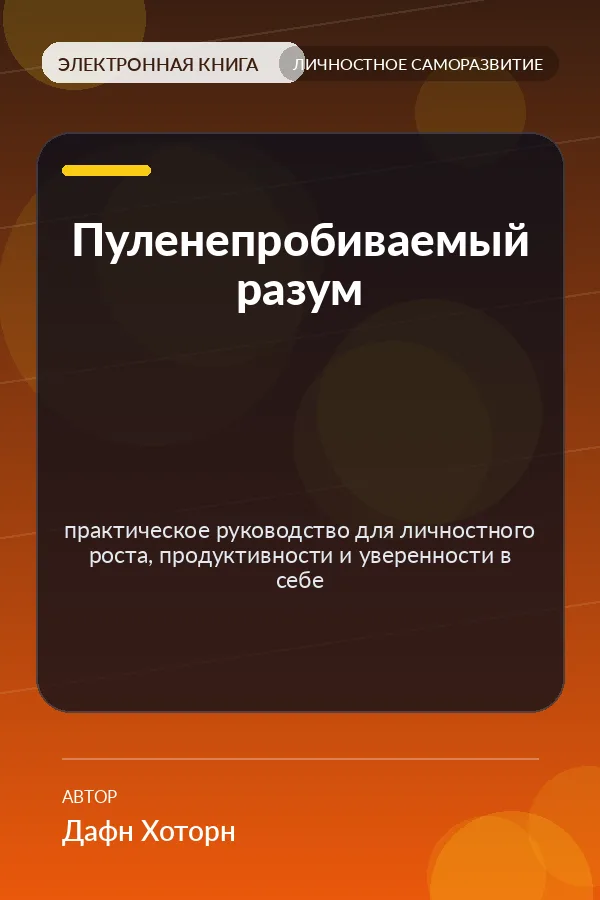 Пуленепробиваемый разум — практическое руководство для личностного роста, продуктивности и уверенности в себе