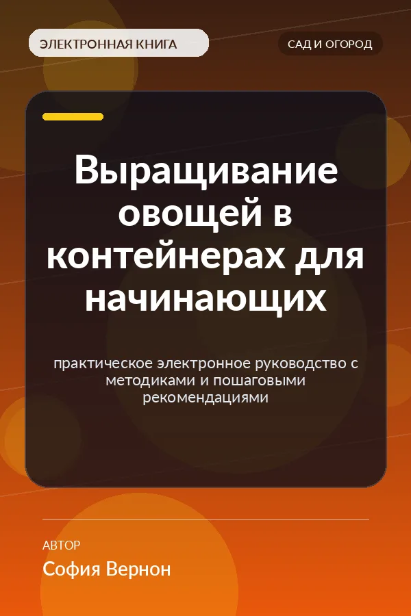 Выращивание овощей в контейнерах для начинающих — практическое электронное руководство с методиками и пошаговыми рекомендациями