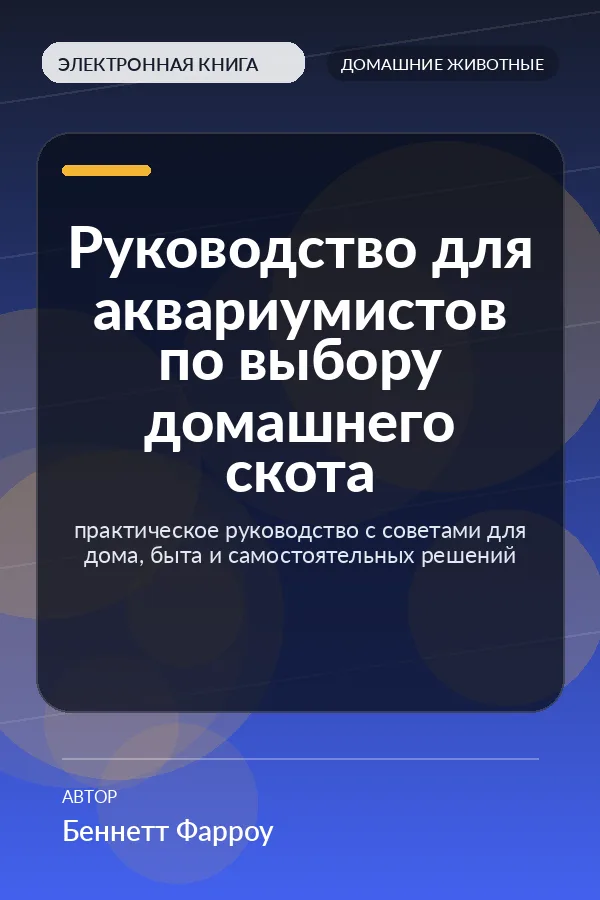 Руководство для аквариумистов по выбору домашнего скота — практическое руководство с советами для дома, быта и самостоятельных решений Руководство для аквариумистов по выбору домашнего скота — практическое руководство с советами для дома, быта и самостоятельных решений