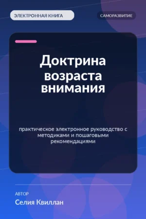 Доктрина возраста внимания — практическое электронное руководство с методиками и пошаговыми рекомендациями Доктрина возраста внимания — практическое электронное руководство с методиками и пошаговыми рекомендациями